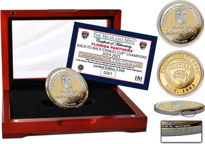Produktbild von Florida Panthers 2025 NHL Champs Gold Coin (39mm) Box