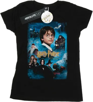 Produktbild von Harry Potter - "Philosopher's Stone" T-Shirt für Damen BI23753 (M) (Schwarz)