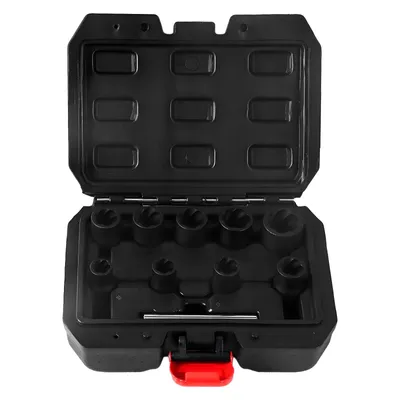 Produktbild von 10tlg Twist Socket Set 3/8" Schrauben- & Radmuttern Ausdreher 10–19 mm Schlagschrauber Nüsse