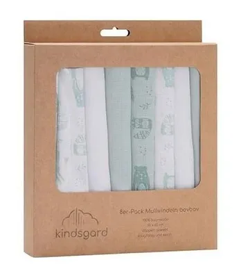 Produktbild von kindsgard Mullwindeln bovbov 10er-Pack grau