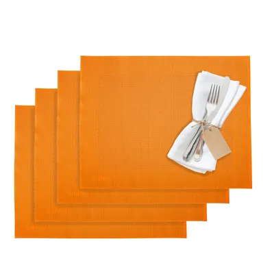 Produktbild von Westmark Tischsets / Platzsets, 4 Stück, 42 x 32 cm, Synthetik, Orange, Saleen Edition: Home, 01210201150