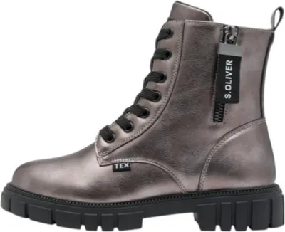 Produktbild von S. Oliver Kinder Winter-Halbstiefel Schwarz mit Reißverschluss