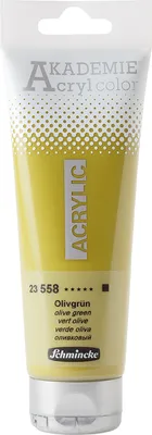 Produktbild von Schmincke 120ml AKADEMIE Acryl color Olivgruen Acryl 23 558 012