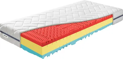 Produktbild von Kaltschaummatratze Benab Zero Sport&Active 22 HR Matratze 75 x 190 cm H3 / H4 hart 22 cm hohe Kaltschaummatratzen, Algua Spirulina, PUR, HR, Antibakteriell, Knoben