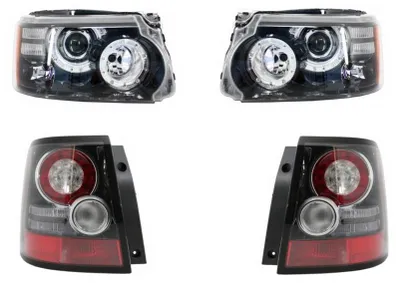 Productafbeelding van Koplampen voor sportmodel L320, bouwjaar 2009-2013, met bi-xenon verlichting, LED dagrijverlichting en achterlichten met een facelift-uitstraling.