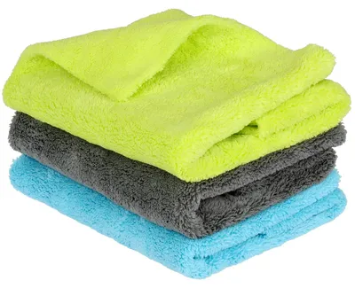 Produktbild von 40x40 cm Mikrofasertücher 550 g/m² Profiqualität, umweltfreundlich, extrem saugfähig, weich, fusselfrei, Mehrzwecktücher