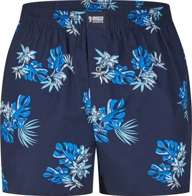 Produktbild von Happy Shorts Herren Boxer Motives - Hawaii Flowers  - Größe S