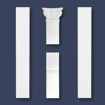 Zdjęcie produktu dla MARBET DESIGN: Pilaster styropianowy, element dekoracyjny, kolumna, sztukaterie, kolumna płaska