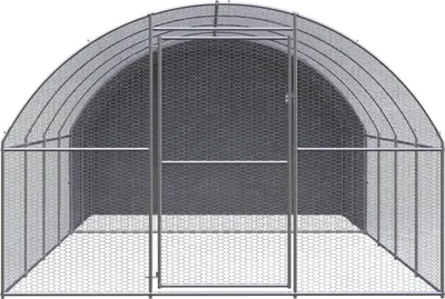 Produktbild von vidaXL Outdoor-Hühnerstall 3x4x2 m Verzinkter Stahl