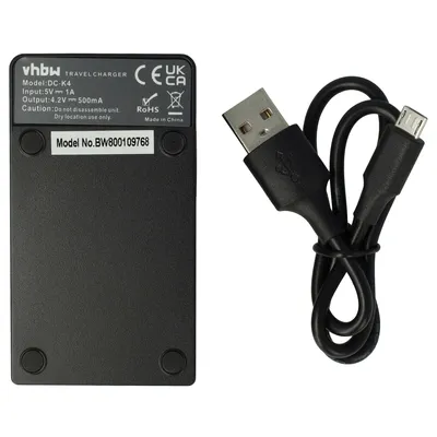 Produktbild von vhbw USB-C Ladegerät kompatibel mit Kodak EasyShare V1003, M380, M381, M420, V530, V603, V803, Z950 Kamera - Ladeschale + USB-C Kabel Ladeanzeige