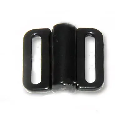 Produktbild von Bikiniverschluss Vorderverschlüsse Kunststoff 10mm BH-Verschluss Dessous, Größe:4 Stück | 10 mm, Farbe:schwarz