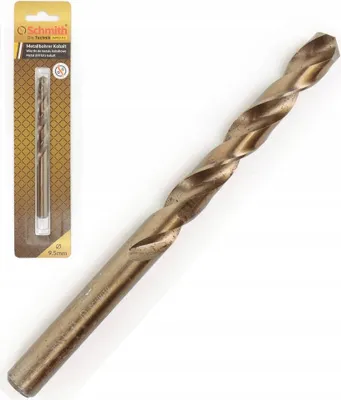 Zdjęcie produktu dla SCHMITH Wiertło kobaltowe Wiertło kręte Wiertło ze stali nierdzewnej Wiertło do metalu Wiertło kobaltowe 9,5 mm