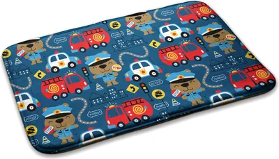 Produktbild von Teppich Kinderteppich Schlafzimmer Modern - 90 cm x 60 cm - Teddybär