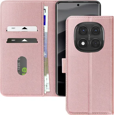 Produktbild von Avizar, Kunstlederetui mit Standfunktion Redmi Note 14 Pro und 14 Pro Plus, Champagnerrosa