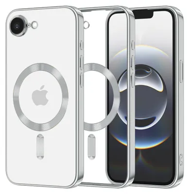 Image de Coque Luxury Crystal MagSafe pour iPhone 16e - Argenté KP36972