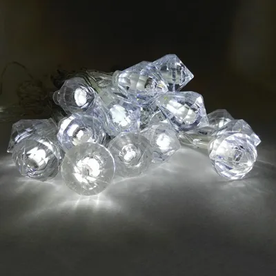 Produktbild von LED Solar-Lichterkette Diamant Dekoration-Garten-Beleuchtung