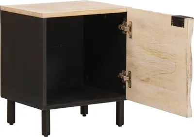 Produktbild von vidaXL Nachttisch Weiß 40 x 33 x 46 cm Massivholz Mango