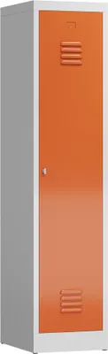 Produktbild von ClassiX Spind feuerrot, lichtgrau X-515114, 1 Schließfach 41,5 x 50,0 x 180,0 cm