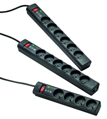 Produktbild von Eaton Protection Strip 4 FR Steckdosenleiste Schwarz