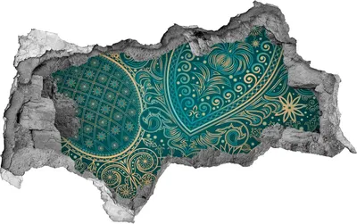 Produktbild von Selbstklebender Loch-3D-Aufkleber 95x73 cm Ornamente Hintergrund