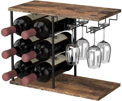 Image de Panier à vin en verre pour le salon et la salle à manger
