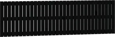 Produktbild von vidaXL Wand-Kopfteil Schwarz 204x3x60 cm Massivholz Kiefer