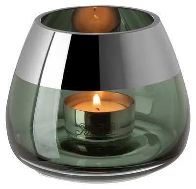 Produktbild von Fink Windlicht Bella Grün mit Platinrand (11cm)