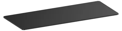 Image de Plateau de bureau bords arrondis 180x75cm, noir