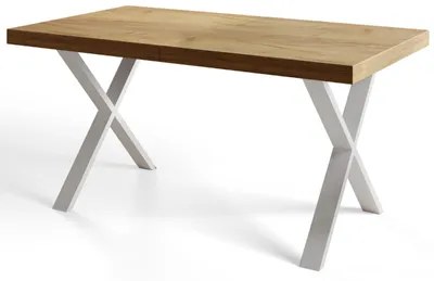 Immagine prodotto di Tavolo da Pranzo 160x260 cm, Tavolo Allungabile, per Cucina e Sala da Pranzo, Gambe in Metallo Stabili, Collezione Loft X, Craft