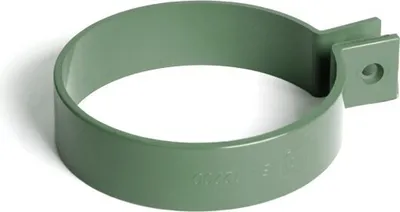 Produktbild von BRYZA Rohrschelle aus Metall Ø 90 mm, Grün RAL 6020