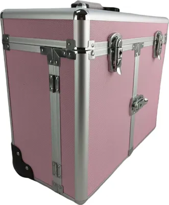 Immagine prodotto di VDD - Valigetta da parrucchiere - Trolley da parrucchiere – Valigetta da parrucchiere – Trolley da parrucchiere – Borsa da parrucchiere - Trolley da trucco e make-up – Su ruote – Portatile - Rosa