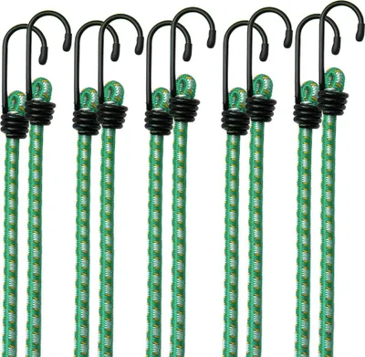 Image de 10x Tendeurs élastiques en caoutchouc, tendeurs bagage extension 61 cm x 8 mm Ø