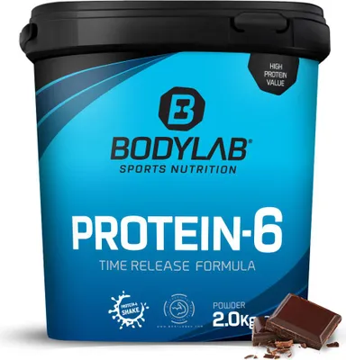 Produktbild von BODYLAB Protein-6 - 2000g - Schokolade