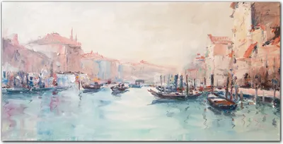 Produktbild von Coloray Küchenrückwand 100x50 Spritzschutz aus Glas - Venedig, Italien