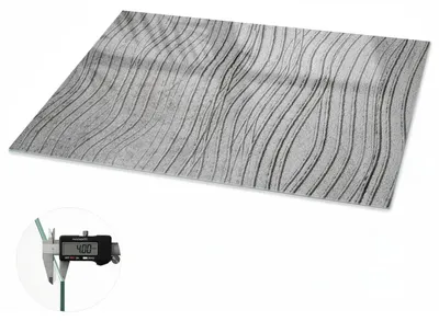 Produktbild von Glas Tischplatte 120x60 cm – Tischauflage aus gehärtetem Glas – Glasplatte für Esstisch – Küchentischplatte aus Glas – Tischschutz Glas modern – Dekorative Glasplatte – Pflegeleichte Glastischplatte – Sicherheitsglas Tischplatte – Hintergrundwellen, KI-generiertes Bild