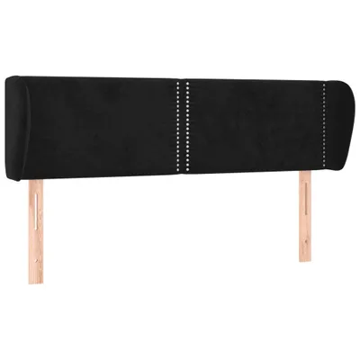 Obrázek produktu pro vidaXL Čelo postele s ušima černé 147x23x78/88 cm Velvet