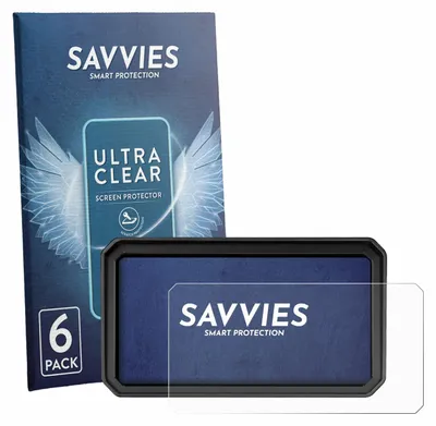 Produktbild von 6x Für WonVon Motorrad Carplay 7" Pro Schutzfolie Savvies Displayschutz Display Schutz Folie Klar Transparent
