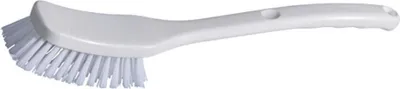 Produktbild von 2x Unversalbürste, weiß, Stielbürste mit kurzem Griff, mittlere Härte, 295x40x55mm | Packung (1 Stück)