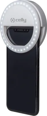 Produktbild von Celly CLICKLIGHTPROWH, Selfie-Licht, Schwarz, Weiß, Jede Marke