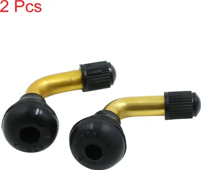 Image de Tiges de valve de pneu sans chambre à air en caoutchouc à 135 degrés pour voiture moto 2Pcs