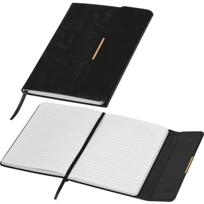 Produktbild von Notizbuch / mit Magnetverschluss / DIN A5 / 192 linierte Seiten / Farbe: schwarz