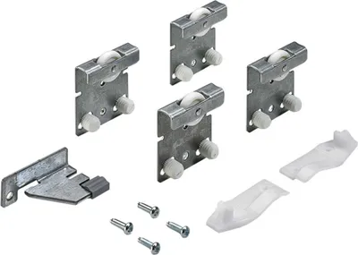 Produktbild von Schiebetürbeschlag Top Line 27 2-türig Komplett-Set 25kg DIN L/R Hettich