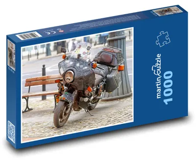 Zdjęcie produktu dla Puzzle 1000 Motocykl w mieście - martinpuzzle