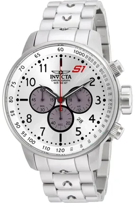 Zdjęcie produktu dla Invicta S1 Rally 23083 Zegarek Męski - Mechanizm Kwarcowy - Stal Nierdzewna z Srebrną Tarcza - 48 mm