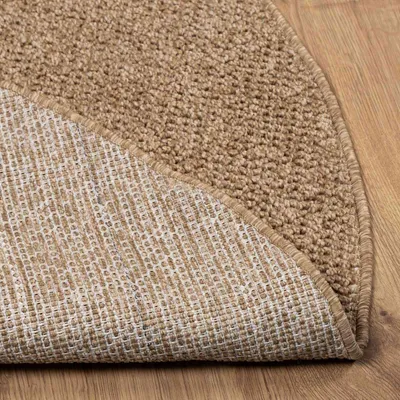 Image de vidaXL Tapis ronds AGIRA Naturel Ø 200 CM Polyester