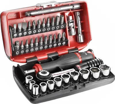 Image de Coffret de douilles et vissage 1/4'' FACOM R2NANOPB 38 pièces