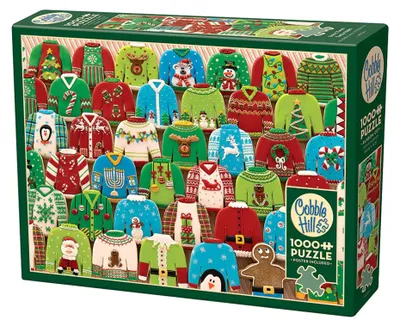 Obrázek produktu pro Cobble Hill Ugly Xmas Sweaters, 1000 kusů
