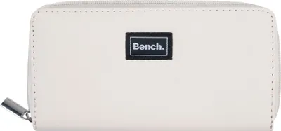 Produktbild von Bench Große XXL Damen Geldbörse Portemonnaie Brieftasche Reißverschluss Clutch, Farbe:Beige