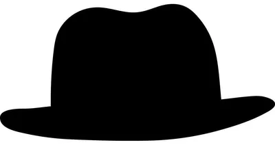 Obrázok produktu pre Nálepka na tabuľu – stierateľná, samolepiaca nálepka na stenu – KLOBÚK – 25 x 50 cm