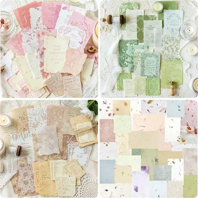 Zdjęcie produktu dla Zestaw papieru do scrapbookingu, 150 arkuszy, wielokolorowy, motyw vintage, idealny do albumów fotograficznych